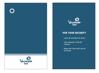 Vagabond Inn Standard Key Cards RFID