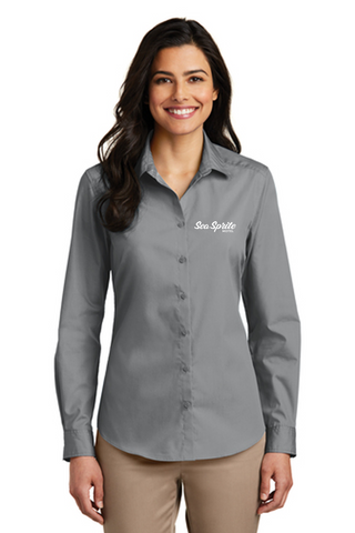 Sea Sprite Women's Long Sleeve Button Up