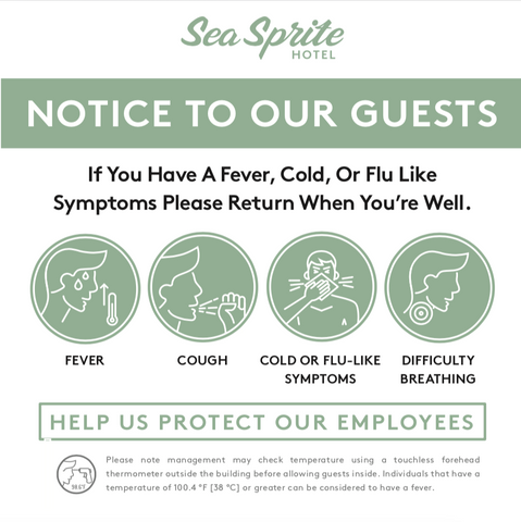 Sea Sprite Symptoms Outline Door Signage