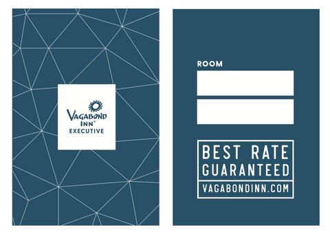 Vagabond Inn Executive Key Card Sleeves