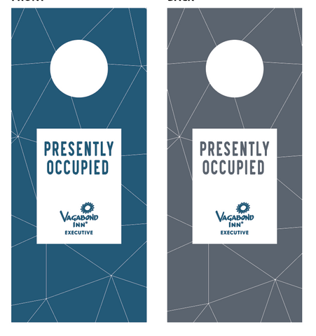 Vagabond Inn Executive Door Tags